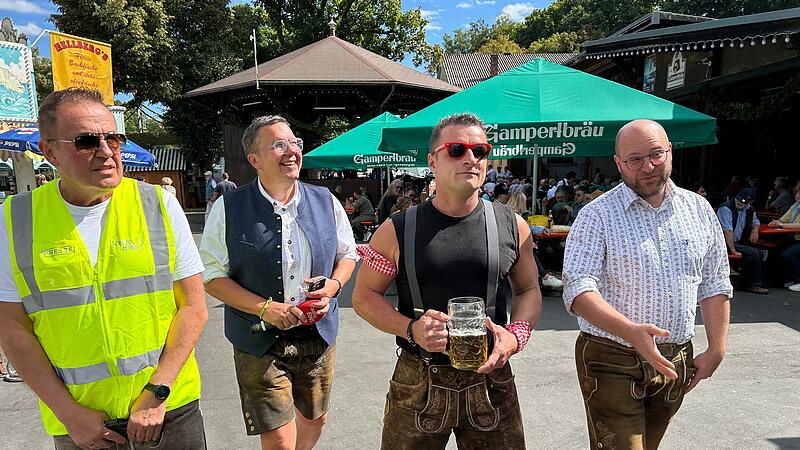 Doppelg&auml;nger von Andreas Gabalier unterwegs auf dem Kronacher Freischie&szlig;en