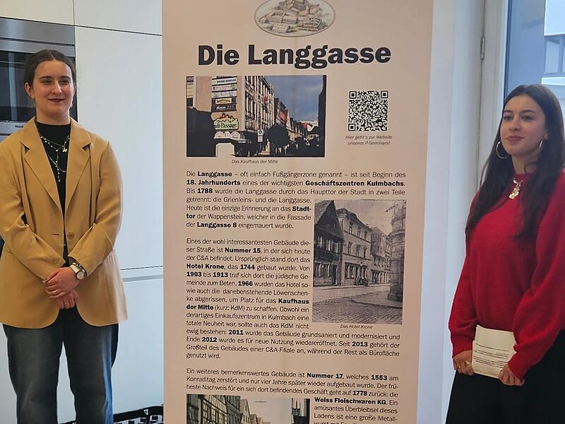 Ein markanter Ort, den die Sch&uuml;lerinnen und Sch&uuml;ler untersucht haben, ist die Kulmbacher Langgasse.