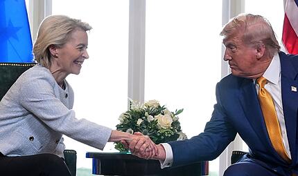 US-Präsident Trump trifft von der Leyen US-Präsident Trump trifft von der Leyen