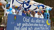 Auch die Sportlerinnen und Sportler des SV Bavaria Waischenfeld thematisierten die Politik der Ampel-Regierung in Berlin.Forchheim & Fränkische Schweiz Auch die Sportlerinnen und Sportler des SV Bavaria Waischenfeld thematisierten die Politik der Ampel-Regierung in Berlin.Forchheim & Fränkische Schweiz