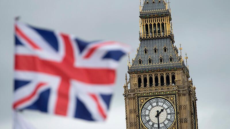 Union Jack vor dem Big Ben