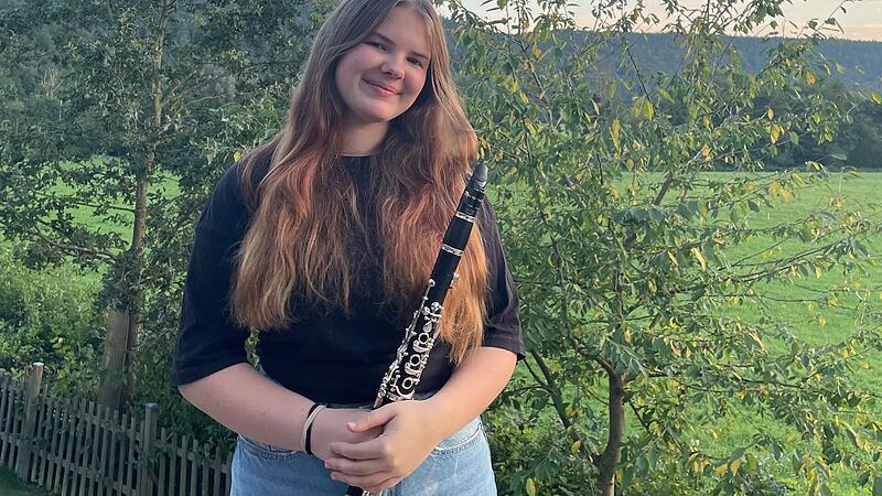 Anne Bocklet mit Klarinette