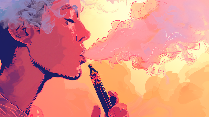 Teenager mit E-Zigaretten