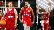 Drei Leistungsträger der Berlin Braves (von links): Andreas Seiferth, Noah Litzbach und Philipp Daubner.