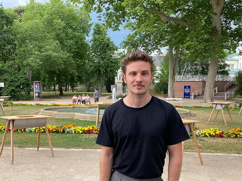 Jannik Schümann war beim "Kissinger Sommer" zu Gast in Bad Kissingen Foto: Charlotte Wittnebel-Schmitz Jannik Schümann war beim "Kissinger Sommer" zu Gast in Bad Kissingen Foto: Charlotte Wittnebel-Schmitz
