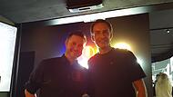 Jeff Maisel (rechts) mit Geschäftsführer Michael Feuerstein freuen sich über die Eröffnung der Braukunstwelt.