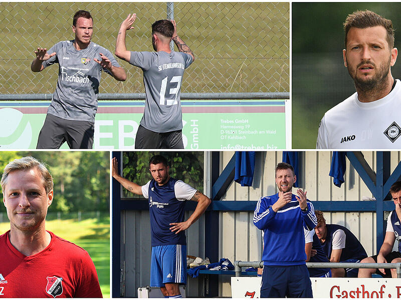 Das Fazit nach der Hinrunde fällt durchaus unterschiedlich aus bei (von links oben nach rechts unten) Florian Fischbach, Dominik Woitschitzke, Sebastian Zydeck und Dominic Fischer.