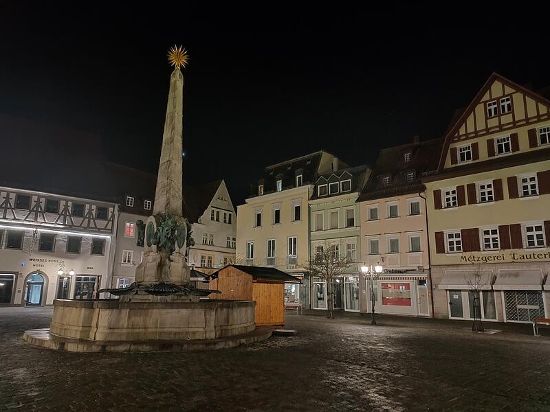 Kulmbach bei Nacht Januar 2025Kulmbach bei Nacht Januar 2025