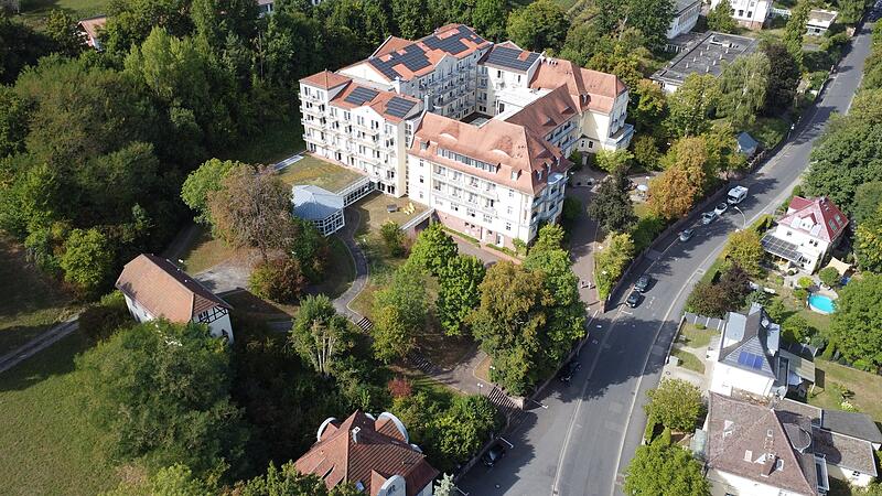Eine Luftaufnahme von der Median Klinik in Bad Kissingen.