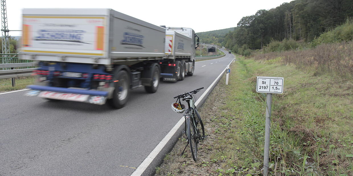 Gefährliche Strecke: Kommt hier nun endlich der Radweg?