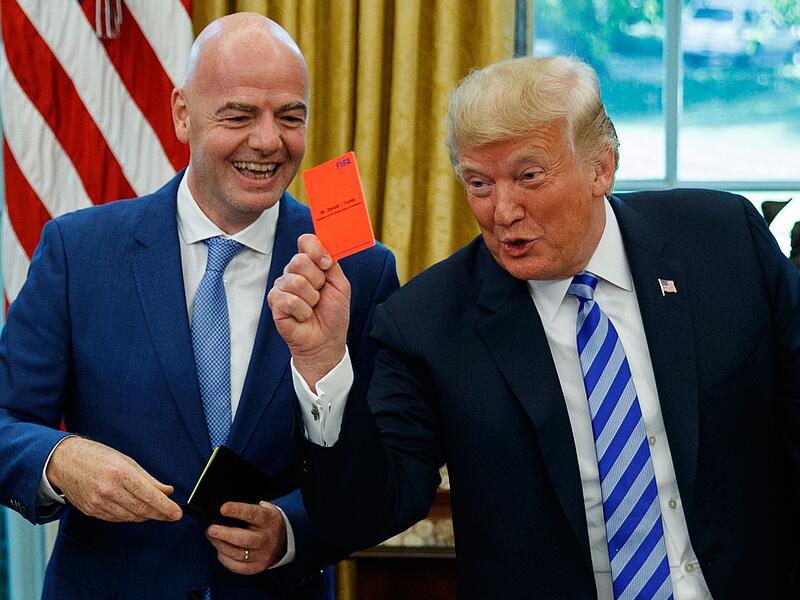 Donald Trump und Gianni Infantino Donald Trump und Gianni Infantino