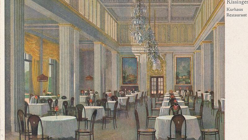 So sah das einst renommierte Bad Kissinger Kurgarten-Café im Jahr 1913 aus (Postkarte). So sah das einst renommierte Bad Kissinger Kurgarten-Café im Jahr 1913 aus (Postkarte).