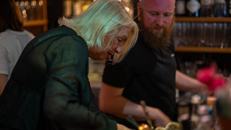 Cocktail-Tasting von "Feines aus Franken",  "Fränkischer Talk" und fränkische-rezepte.de im Schwarzen Schaf in Bamberg.Cocktail-Tasting im Schwarzen Schaf