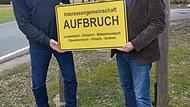 Bernhard Galster (l.) und Matthias Reubel von der IG Aufbruch Leutenbach haben eine Eingabe an den Gemeinderat gemacht, das Mitteilungsblatt nicht kostenpflichtig zu lassen.Forchheim & Fr&auml;nkische Schweiz