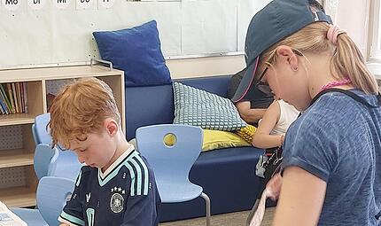 Die Kinder durften auch duftendes Badesalz herstellen.