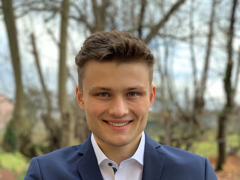 Constantin Rudrof ist der Kreisvorsitzende der Jungen Union Bamberg-Land.