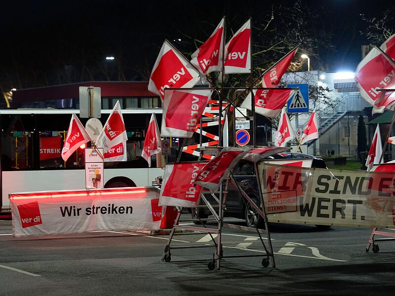 Verdi-Warnstreik in K&ouml;ln
