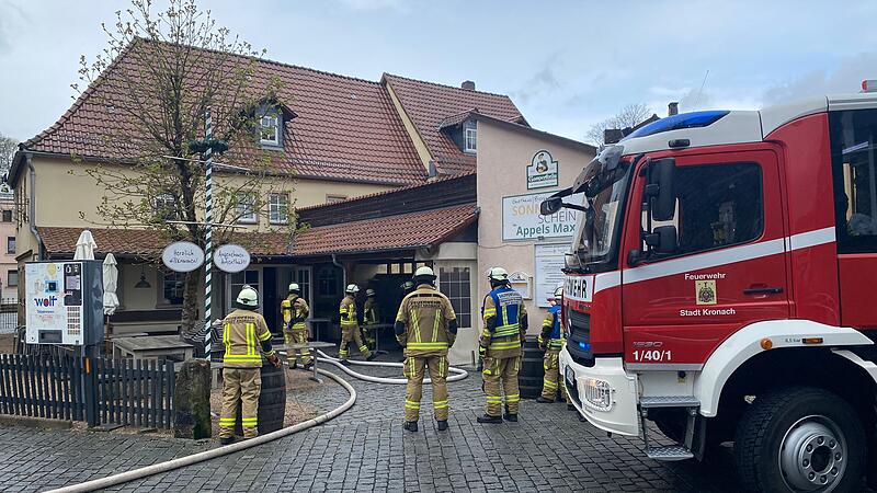 Brand in Kronacher Gaststätte