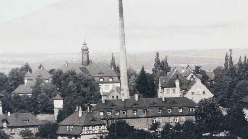 Die Heil und Pflegeanstalt Kutzenberg um 1940.  Repro: Wolfgang Schoberth