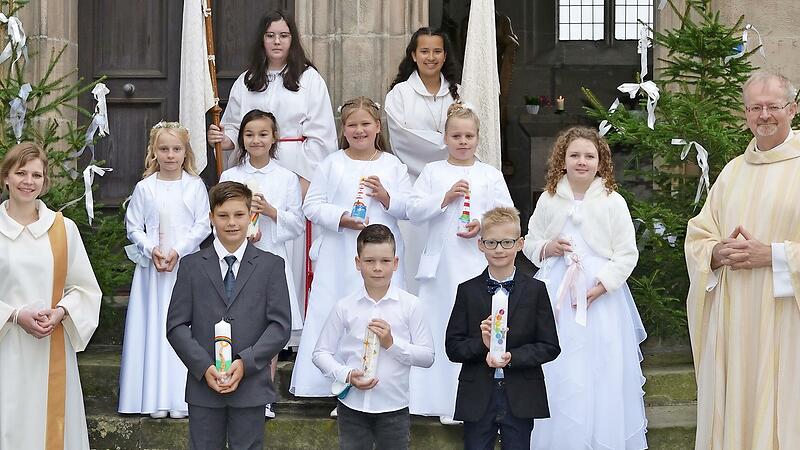 Die Gruppe 2 der Kommunionkinder