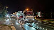 Schwertransport durch Kulmbach