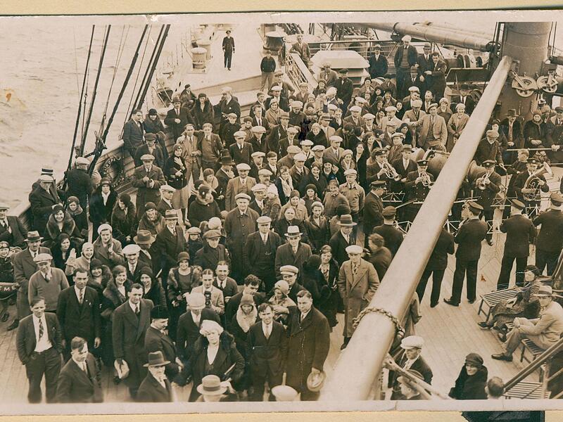 Mit dem Dampfschiff „Europa“ kehrte die Familie Ruhmann 1932 zurück nach Deutschland, Mit dem Dampfschiff „Europa“ kehrte die Familie Ruhmann 1932 zurück nach Deutschland,