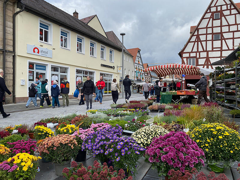 Am Sonntag, 5. Oktober, lockte der Jahrmarkt Einkäufer und Besucher in die Forchheimer Innenstadt. 75 Marktstände boten viel zu entdecken.