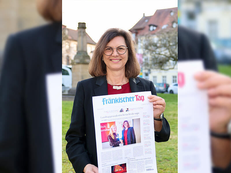 Landtagspräsidentin auf der Titelseite: Zum Abschied bekam Ilse Aigner noch eine gedruckte FT-Zeitungsseite überreicht.