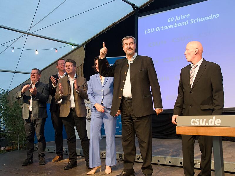 Feier 60 Jahre CSU Schondra mit Ministerpräsident Markus Söder
