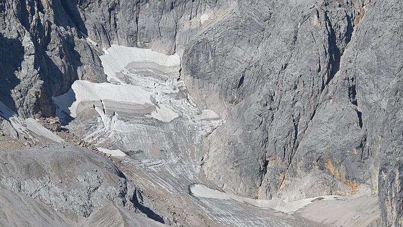 Entwicklung der verbleibenden deutschen Gletscher