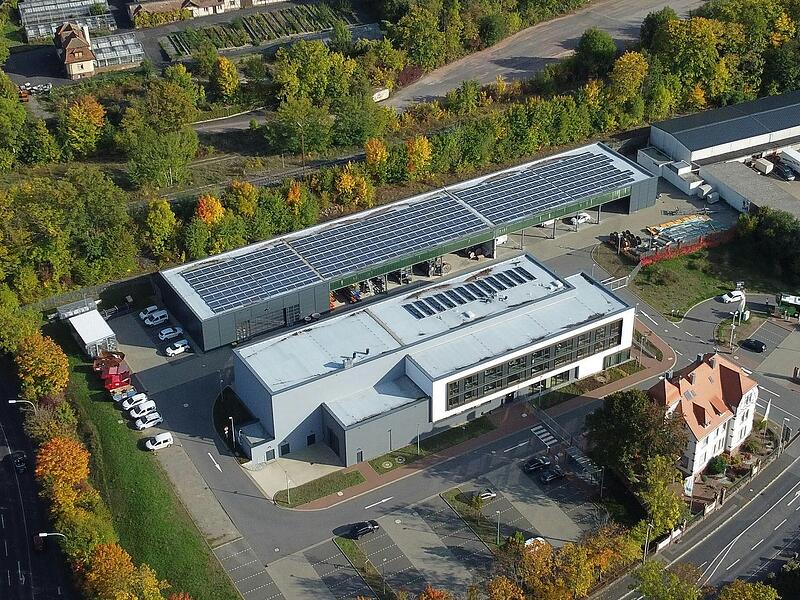 Das Betriebsgelände der Stadtwerke Bad Kissingen. Das Unternehmen meldet für die Geschäftsjahre 2023 und 2024 jeweils rund fünf Millionen Euro Gewinn.