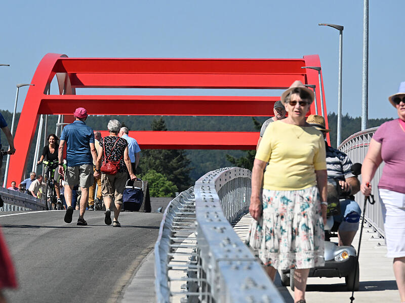 Piastenbrücke Forchheim EröffnungEröffnung Piastenbrücke