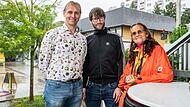 Alexander Kühn, Tobias Grassmann und Christiane Kerner haben sich gemeinsam mit weiteren Mitstreitern wochenlang im Aktionsbündnis "Bunter Heuchelhof" engagiert.