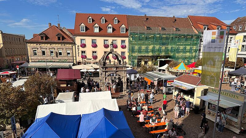 Michaelismarkt in der Innenstadt von Hammelburg