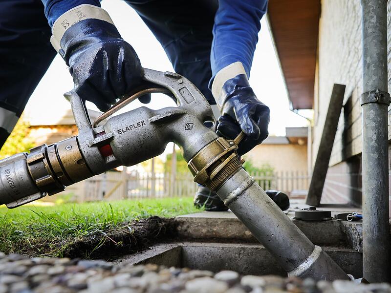 Heiz&ouml;llieferung an ein Einfamilienhaus