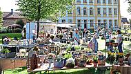 Die Premiere der &bdquo;Landpartie&ldquo; fand auf Schloss J&auml;gersburg in Bammersdorf statt.