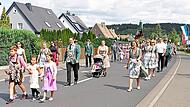 Auch die Aktiven vom „Schützenhort“ Stockheim waren mit von der Partie beim Festzug der Schützen in Steinbach am Wald.privat Auch die Aktiven vom „Schützenhort“ Stockheim waren mit von der Partie beim Festzug der Schützen in Steinbach am Wald.privat
