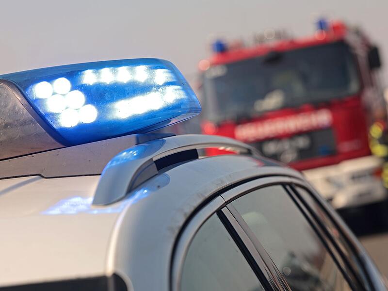 Polizei und Feuerwehr im Einsatz