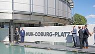HUK-Coburg-Platz in Coburg zum 75. Jubiläum der Versicherung