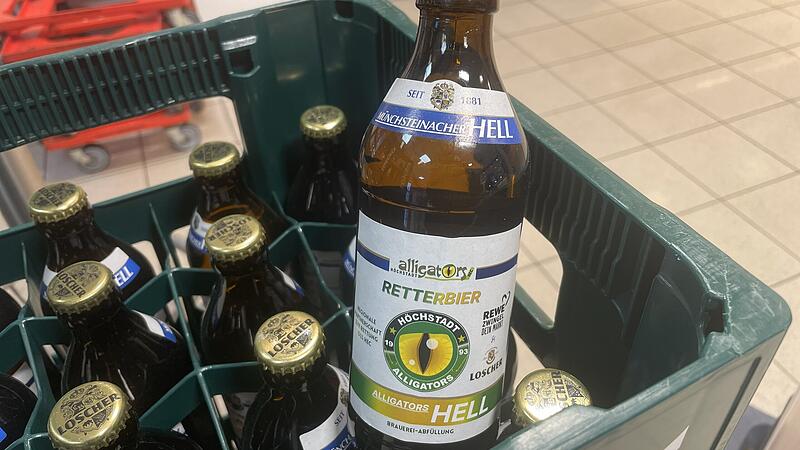 Um dem HEC H&ouml;chstadt in seiner finanziell schwierigen Lage zu helfen, verkaufen die Brauerei Loscher und die Rewe-Zwingel-M&auml;rkte ein Retterbier. Die Erl&ouml;se der Spendenaktion gehen zu 100 Prozent an den Eishockeyverein.
