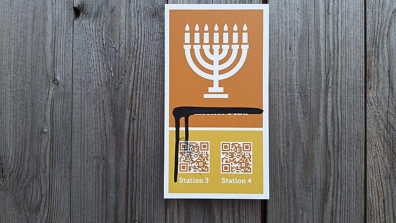 Beschmierung j&uuml;discher Pfad ForchheimForchheim & Fr&auml;nkische Schweiz