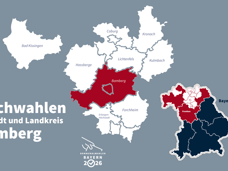 Bei den Kommunalwahlen in Stadt und Landkreis Bamberg kommt es in mehreren Kommunen zur Stichwahl um den B&uuml;rgermeisterposten.
