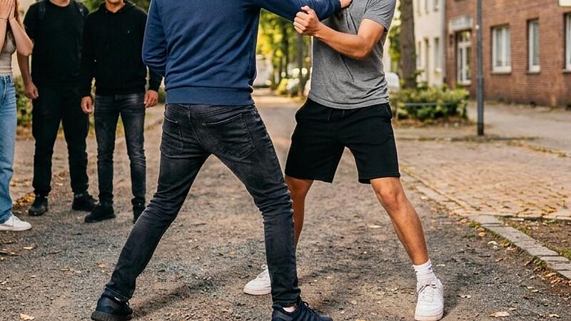 Gewalt, Auseinandersetzung, Schl&auml;gerei, Pr&uuml;gelei, Angriff, Attacke, K&ouml;rperverletzung