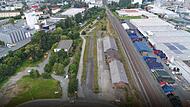 Der ehemalige Güterbahnhof ist in Kulmbach dem Campus-Neubau schon gewichen.