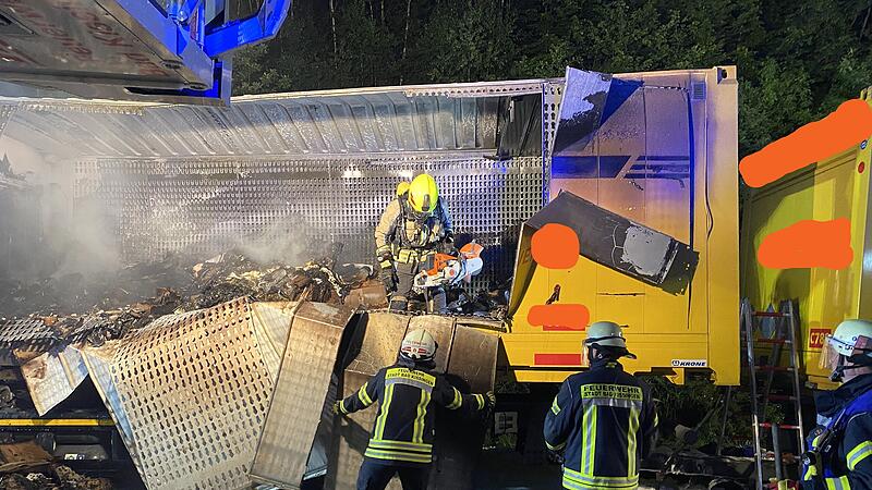 LKW Brand auf der A7 am 19.05.2025