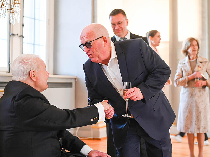 Gro&szlig;er Empfang in Coburg: Mehr als 200 geladene G&auml;ste gratulierten Andreas Prinz von Sachsen-Coburg und Gotha zum 80. Geburtstag.