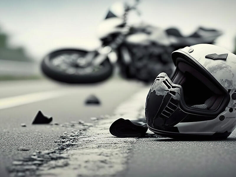 Motorrad, Motorradunfall, Unfall mit dem Motorrad