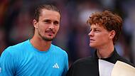 Alexander Zverev (l) und Jannik Sinner Alexander Zverev (l) und Jannik Sinner