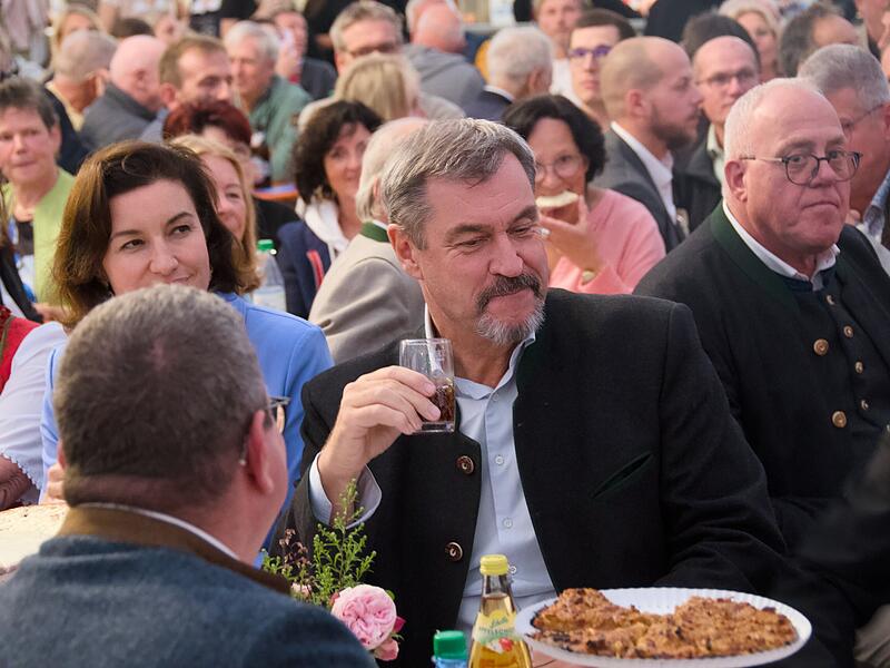Feier 60 Jahre CSU Schondra mit Ministerpräsident Markus Söder