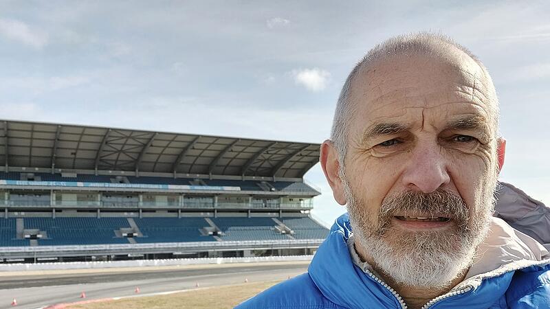 Läufer Helmut Rösch am Hockenheimring